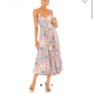 ASTR Blythe Dress in Coral Multi